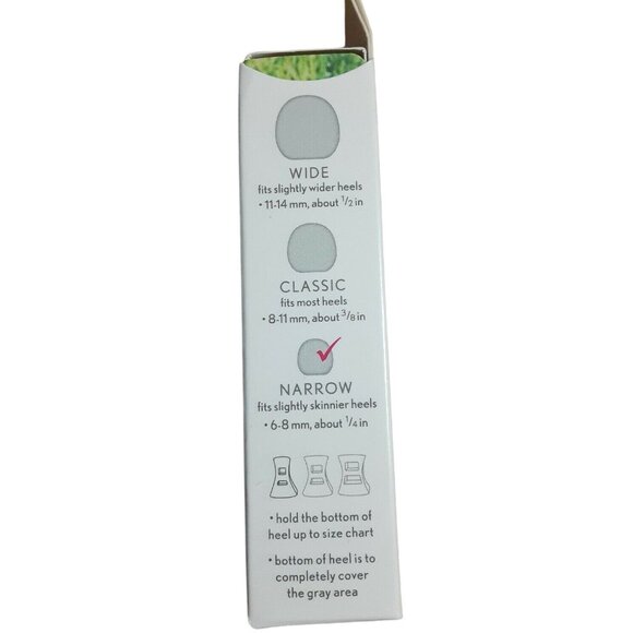 Solemates Clear Narrow High Heeler Heel Protector 1 Pair - Picture 2 of 3